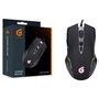 Conceptronic DJEBBEL03B Gaming USB Maus Óptico 7200 DPI para Juegos, 7 Botones Programables, Iluminación RGB, Ergonómico Mano Derecha, Negro