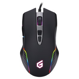 Conceptronic DJEBBEL03B Ratón Gaming 7D, 7200 DPI, Negro