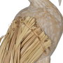 Figura Garza Madera-Fibra Natural 20 X 10 X 62 cm