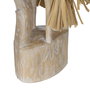 Figura Garza Madera-Fibra Natural 20 X 10 X 62 cm