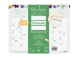 FINOCAM Calendario de Pared Diseño con Imán 2027
