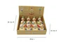 DKD Home Decor Peonza Juguete Madera Multicolor 5.5 x 9 x 5.5 cm (12 Unidades)