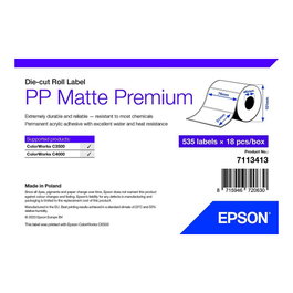 Epson 7113413 Etiquetas para Impresora, Blanco, 76x51mm (535 etiquetas)