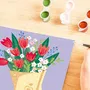 Ravensburger 25518 Ramo de tulipanes Pintar por números para Adultos, Ocio creativo 20x20 cm