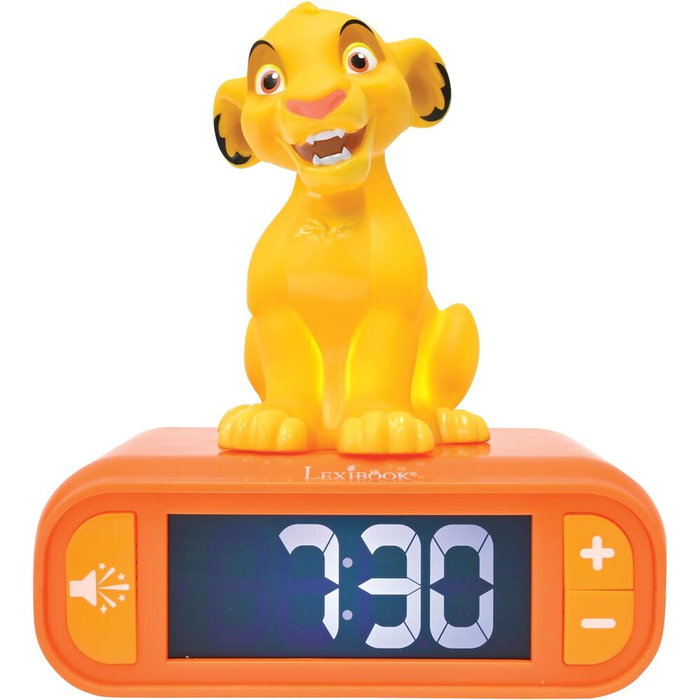 Lexibook Despertador digital Simba El Rey León Disney con luz nocturna Lexibook Despertador digital Simba El Rey León Disney con luz nocturna
