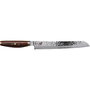 Miyabi 6000MCT Cuchillo de pan de 23 cm con mango de madera Pakka marrón