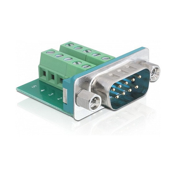 DeLOCK Adaptador de bloque de terminales Sub-D 9-p M DeLOCK Adaptador de bloque de terminales Sub-D 9-p M