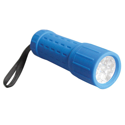 GSC Evolution Linterna 9LEDs Goma - Varios Colores (Caja de 12 uds.)