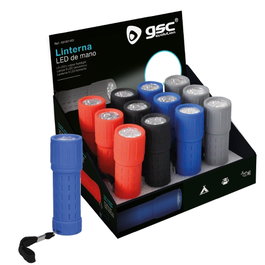 GSC Evolution Linterna 9LEDs Goma - Varios Colores (Caja de 12 uds.)