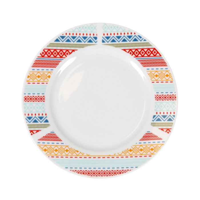 La Mediterranea Vajilla Redonda 18 Piezas "Palma" Md (2 Unidades)