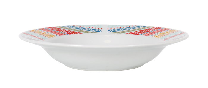 La Mediterranea Vajilla Redonda 18 Piezas "Palma" Md (2 Unidades)