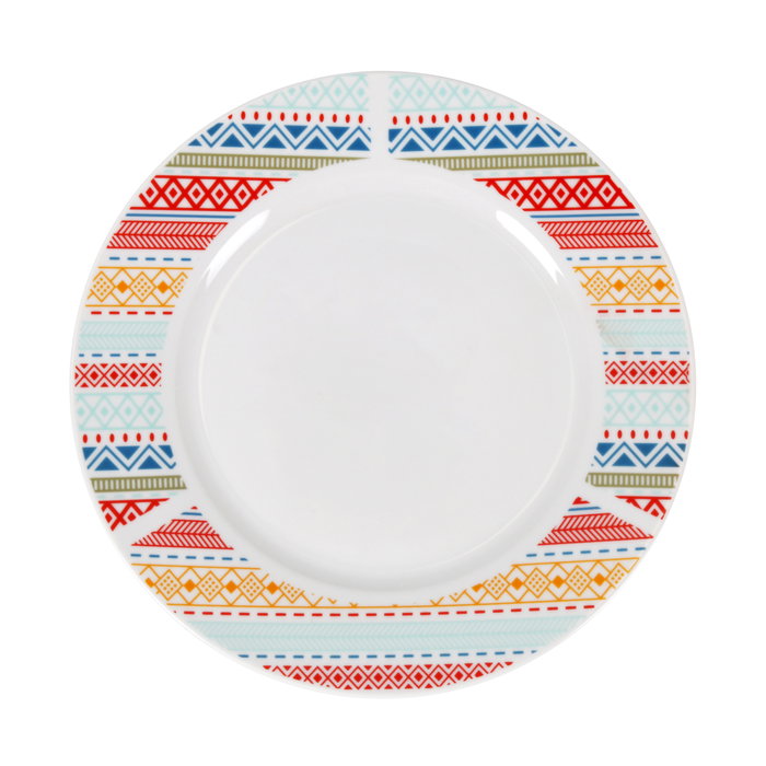 La Mediterranea Vajilla Redonda 18 Piezas "Palma" Md (2 Unidades)