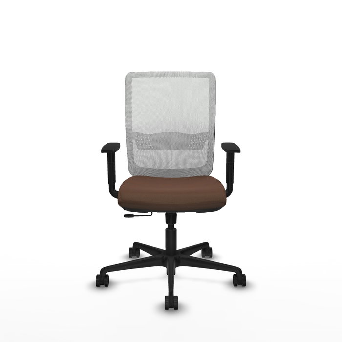 PIQUERAS Y CRESPO Silla de oficina Haches con mecanismo Sincro/Traslack, Marrón y Blanco PIQUERAS Y CRESPO Silla de oficina Haches con mecanismo Sincro/Traslack, Marrón y Blanco