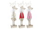 DKD Home Decor Figura MDF LED 9x4x29 Reno Surtido de 3