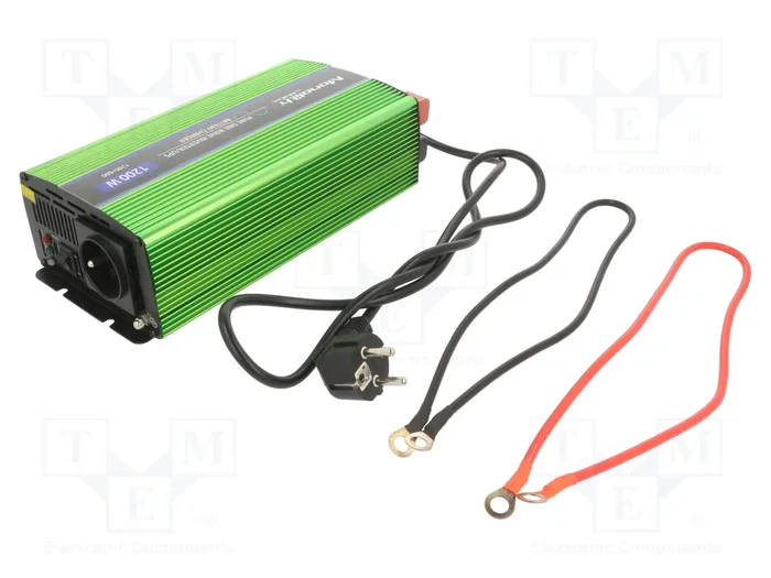 Qoltec Monolith Convertidor de tensión 12V a 230V 600W/1200W Onda Senoidal Pura Qoltec Monolith Convertidor de tensión 12V a 230V 600W/1200W Onda Senoidal Pura