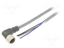 CARLO GAVAZZI Cable para sensores M12 hembra angular 5m 4 pines