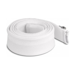 DeLOCK Manga trenzada con cierre de cremallera resistente al calor 2 m x 50 mm blanco