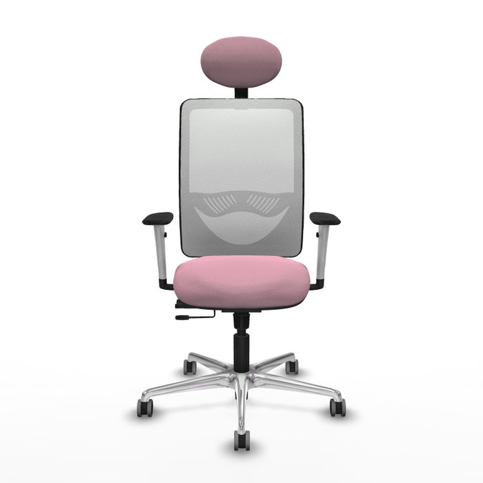 PIQUERAS Y CRESPO Silla de Oficina Zulema con Mecanismo Sincro/Traslack, Rosa y Blanco PIQUERAS Y CRESPO Silla de Oficina Zulema con Mecanismo Sincro/Traslack, Rosa y Blanco