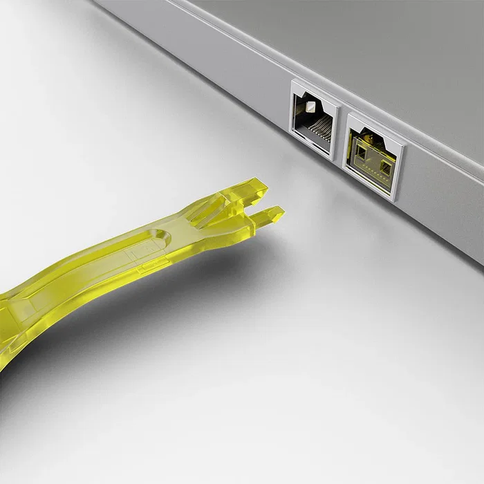 Lindy 40633 Llave de Bloqueador de Puerto RJ-45, Amarillo, ABS, para Seguridad Física de Red, 1 Unidad