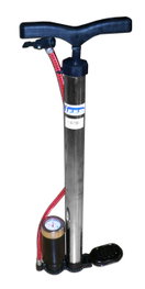 SIFER Bomba de Bicicleta 38 x 45 con Manómetro Inox WTO312005