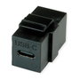VALUE USB Typ C Keystone Modul negro