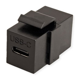 VALUE USB Typ C Keystone Modul negro