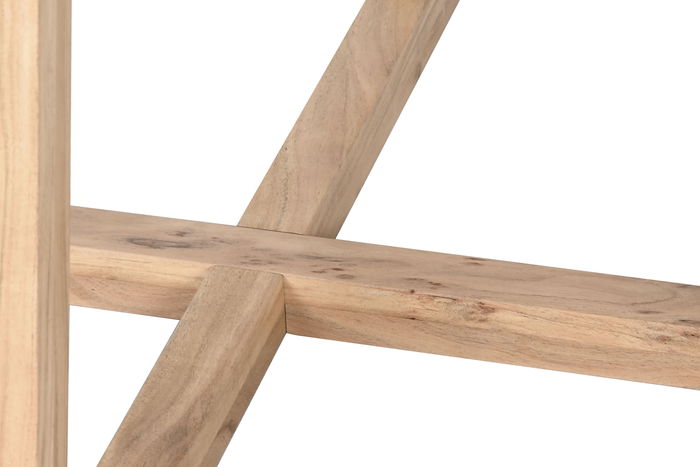 DKD Home Decor Mesa Redonda Comedor Scandi 115x76 cm Acacia