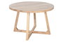 DKD Home Decor Mesa Redonda Comedor Scandi 115x76 cm Acacia