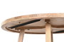 DKD Home Decor Mesa Redonda Comedor Scandi 115x76 cm Acacia