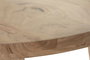 DKD Home Decor Mesa Redonda Comedor Scandi 115x76 cm Acacia