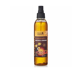 Real Natura Óleo Bronzeador Urucum + Cenoura LSF15 100ml con Aceite de Coco Orgánico y Maní para Bronceado e Hidratación