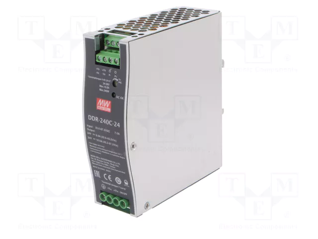MEAN WELL Convertidor DC/DC DDR-240C-24 240W 24VDC MEAN WELL Convertidor DC/DC DDR-240C-24 240W 24VDC