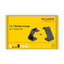 DeLOCK 66941 Cargador Inalámbrico 3 en 1 con Carga Rápida