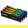 Kingston FURY Beast DDR5 RAM 128GB (4x32GB) Kit de 4 Módulos a 5200MT/s, CL40, RGB, con XMP 3.0, DIMM de 288 Pines para PC