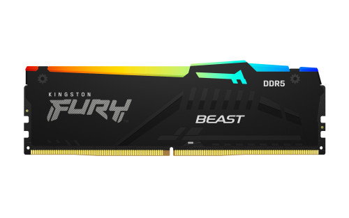 Kingston FURY Beast 128 GB 5200 MT/s DDR5 CL40 DIMM Kit de 4 RGB XMP Kingston FURY Beast 128 GB 5200 MT/s DDR5 CL40 DIMM Kit de 4 RGB XMP
