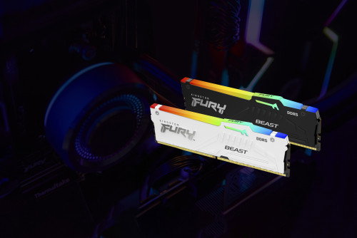 Kingston FURY Beast 128 GB 5200 MT/s DDR5 CL40 DIMM Kit de 4 RGB XMP Kingston FURY Beast 128 GB 5200 MT/s DDR5 CL40 DIMM Kit de 4 RGB XMP