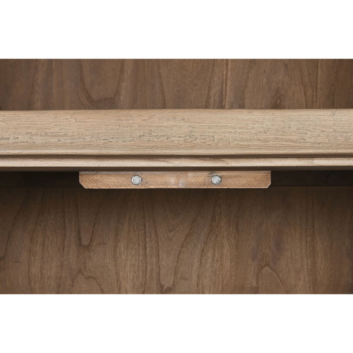 DKD Home Decor Armario de Olmo Macizo Natural con 4 Puertas y 1 Cajón