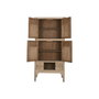 DKD Home Decor Armario de Olmo Macizo Natural con 4 Puertas y 1 Cajón