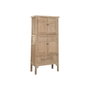 DKD Home Decor Armario de Olmo Macizo Natural con 4 Puertas y 1 Cajón