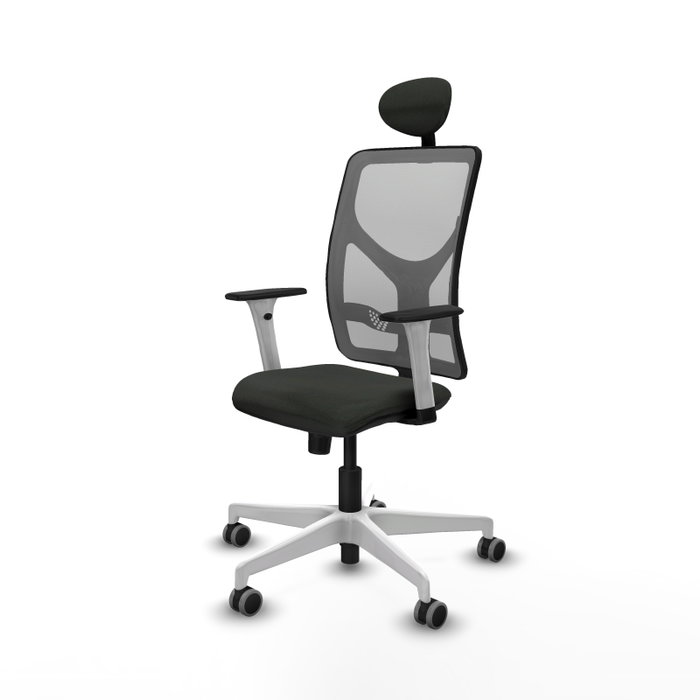 PIQUERAS Y CRESPO Silla de oficina Motilla con mecanismo Sincro, Negro y Gris