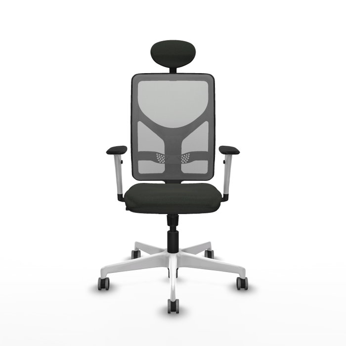 PIQUERAS Y CRESPO Silla de oficina Motilla con mecanismo Sincro, Negro y Gris