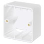 Intellinet 771900 + 771917 Aufputzrahmen para Wanddosen, Blanco, ABS, 80 x 80 x 45 mm