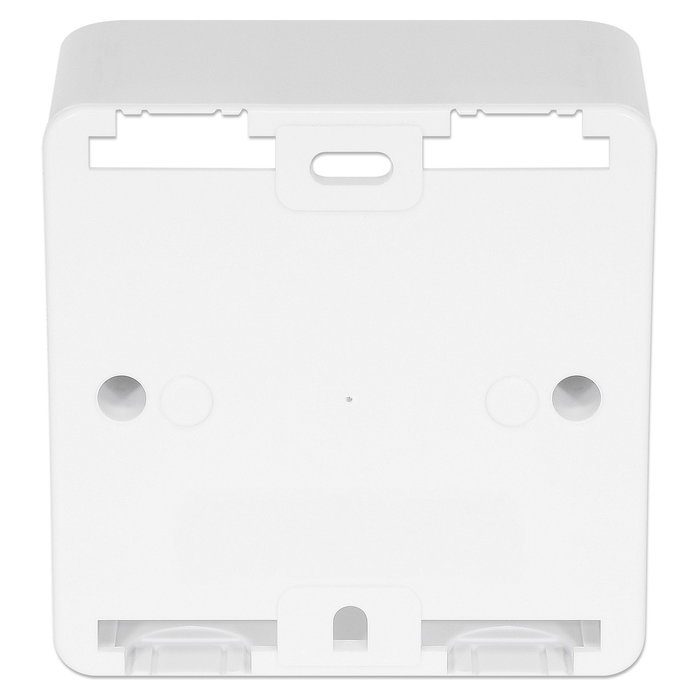 Intellinet 771900 + 771917 Aufputzrahmen para Wanddosen, Blanco, ABS, 80 x 80 x 45 mm
