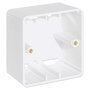 Intellinet 771900 + 771917 Aufputzrahmen para Wanddosen, Blanco, ABS, 80 x 80 x 45 mm