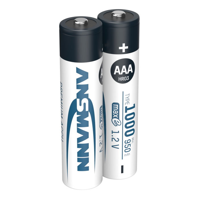 Ansmann Pilas recargables NiMH 1000 Micro AAA 950 mAh Ansmann Pilas recargables NiMH 1000 Micro AAA 950 mAh