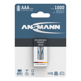 Ansmann Pilas recargables NiMH 1000 Micro AAA 950 mAh