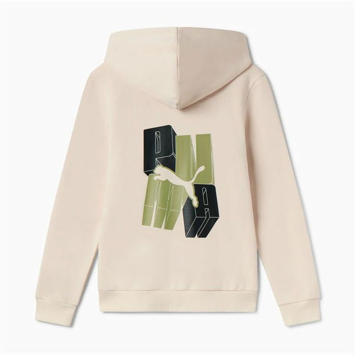 Chaqueta Infantil Puma Essentials+ Graphic Hoodie Fz Beige Chaqueta Infantil Puma Essentials+ Graphic Hoodie Fz Beige