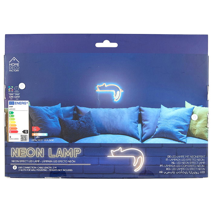 Home Deco Factory DECO NEÓN LED USB Gato