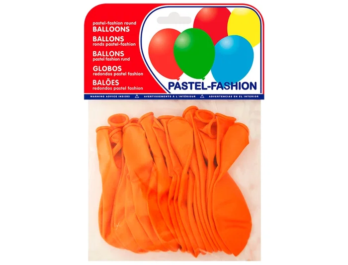 Blanca Globo 100% Latex Biodegradable Pastel Naranja Bolsa 20 Unidades Redondo Fiesta Juego 20x200x135 mm