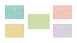 Dosier Sobre Oxford Urban Pp Translucido Broche A4 Pasteles Surtido (5 Col.) (Set de 50)